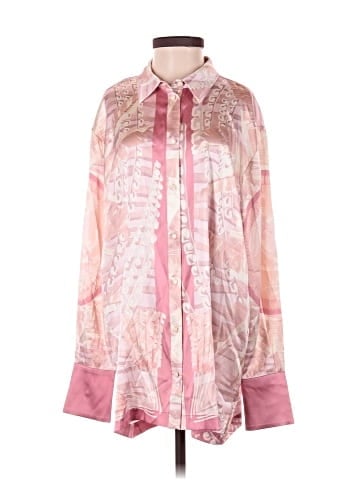 retrofête Long Sleeve Silk Top (view 1)
