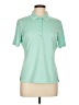 IZOD 100% Polyester Teal Short Sleeve Blouse Size L - photo 1