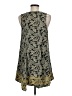 THML 100% Polyester Paisley Gray Casual Dress Size M - photo 2