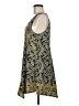 THML 100% Polyester Paisley Gray Casual Dress Size M - photo 5