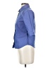 At Last 100% Cotton Blue 3/4 Sleeve Button-Down Shirt Size S - photo 5