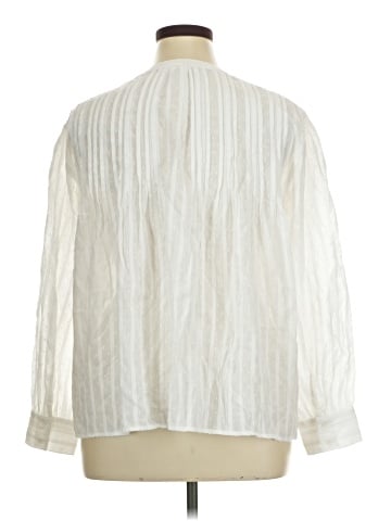 Caslon Long Sleeve Blouse (view 2)