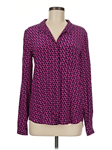 Diane von Furstenberg Long Sleeve Silk Top (view 1)