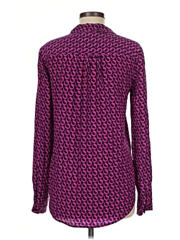 Diane von Furstenberg Long Sleeve Silk Top (view 2)
