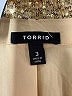 Torrid 100% Nylon Metallic Gold Jacket Size 3X Plus (3) - photo 6