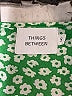 Things Between Green Short Sleeve Blouse Size S - photo 7