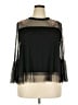Xhilaration 100% Polyester Black 3/4 Sleeve Blouse Size XXL - photo 1