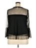 Xhilaration 100% Polyester Black 3/4 Sleeve Blouse Size XXL - photo 2