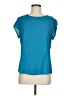 Van Heusen 100% Polyester Teal Short Sleeve Top Size M - photo 1