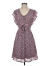 Monteau 100% Polyester Hearts Purple Casual Dress Size XS - photo 1
