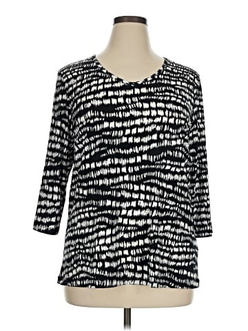 Susan Graver 3/4 Sleeve T-Shirt (view 1)