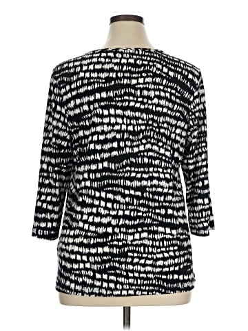 Susan Graver 3/4 Sleeve T-Shirt (view 2)