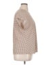 Express Houndstooth Tan Short Sleeve Blouse Size XL - photo 4