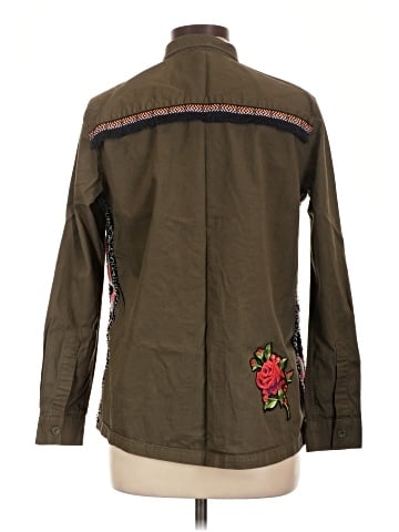 Topshop Long Sleeve Button-Down Shirt (view 2)