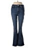 Madewell Hearts Blue Kick Out Crop Jeans Size 28 waist - photo 1