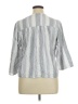 Splendid Stripes Gray 3/4 Sleeve Button-Down Shirt Size XL - photo 2