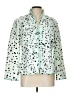 Carlisle Print Teal Blazer Size 10 - photo 1