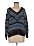 Nic + Zoe Chevron-herringbone Blue Pullover Sweater Size M - photo 1