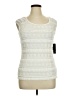 AB Studio 100% Polyester Ivory Sleeveless Top Size XL - photo 1