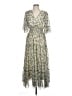 Max Studio 100% Polyester Floral Green Casual Dress Size L - photo 1