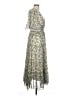 Max Studio 100% Polyester Floral Green Casual Dress Size L - photo 4