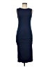 Bishop + Young Solid Blue Casual Dress Size M - photo 1