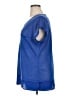 Essentials 100% Polyester Blue Short Sleeve Top Size XL - photo 5