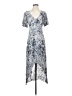 Express 100% Rayon Tie-dye Silver Casual Dress Size S - photo 1