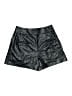 Express 100% Polyester Metallic Black Shorts Size 8 - photo 2