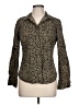 J.Crew Animal Print Brown Long Sleeve Blouse Size 10 - photo 1
