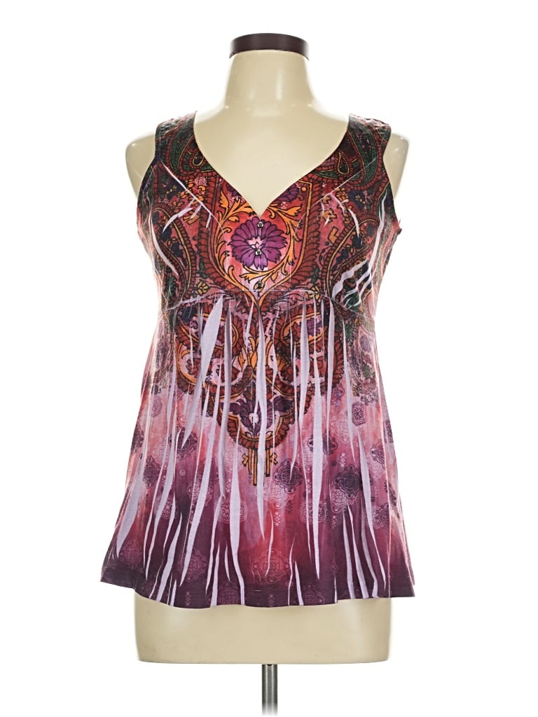 Pre-owned Apt. 9 Sleeveless Blouse In Purple