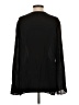 Theory 100% Silk Black Long Sleeve Silk Top Size L - photo 2