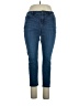 J.Jill Solid Blue Jeans Size 14 - photo 1