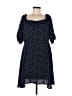 Bar III 100% Polyester Polka Dots Blue Casual Dress Size 12 - photo 1