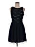 Speechless 100% Polyester Stars Black Cocktail Dress Size 9 - photo 1