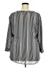 Van Heusen 100% Polyester Stripes Gray 3/4 Sleeve Blouse Size XXL - photo 2