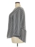 Van Heusen 100% Polyester Stripes Gray 3/4 Sleeve Blouse Size XXL - photo 5