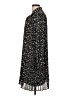 Nine West 100% Polyester Print Black Casual Dress Size L - photo 5