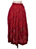 Chaus 100% Rayon Paisley Red Casual Skirt Size 4 Petite - photo 2