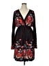 Assorted Brands 100% Polyester Print Black Casual Dress Size XL - photo 1