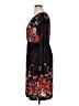 Assorted Brands 100% Polyester Print Black Casual Dress Size XL - photo 5