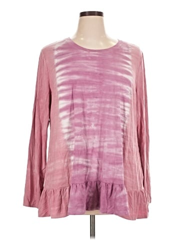 LOGO by Lori Goldstein Long Sleeve Top (view 1)