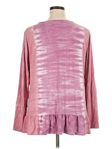 LOGO by Lori Goldstein Long Sleeve Top (view 2)