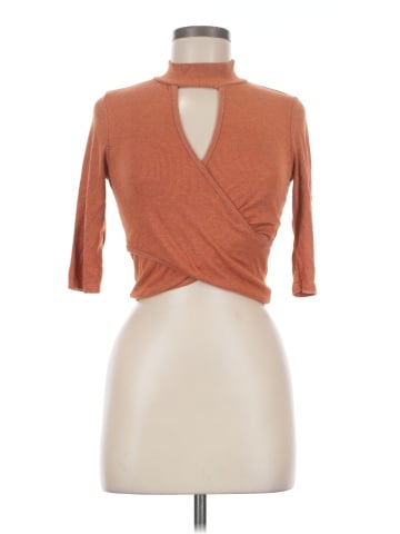 Papaya Short Sleeve Turtleneck (view 1)