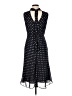 Taylor 100% Polyester Polka Dots Black Cocktail Dress Size 6 - photo 2
