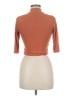 Papaya Brown Short Sleeve Turtleneck Size M - photo 2