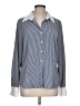 East5th Stripes Gray Long Sleeve Blouse Size Lg - XL - photo 1