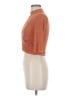 Papaya Brown Short Sleeve Turtleneck Size M - photo 5