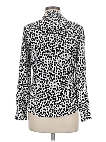 White House Black Market Long Sleeve Silk Top (view 2)