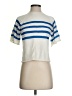 Amour Vert Stripes Blue Short Sleeve Turtleneck Size XS - photo 1